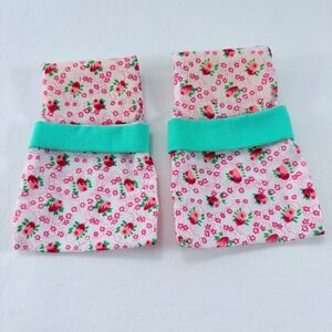Sylvanian Families Calico Critters 2 Replacement Pink Floral Sleeping Bags